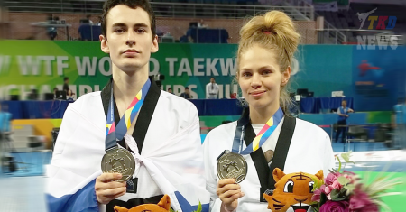 Татьяна Кудашова и Михаил Артамонов — два серебра на Чемпионате Мира в один день. Татьяна Кудашова и Михаил Артамонов — два серебра на Чемпионате Мира в один день.