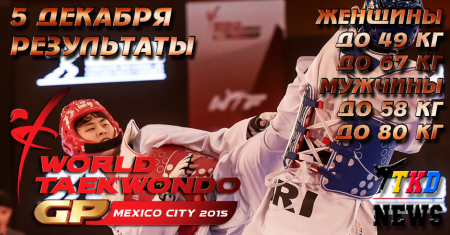 WTF World Taekwondo Grand Prix Final, Mexico-2015. День первый. Результаты. WTF World Taekwondo Grand Prix Final, Mexico-2015. День первый. Результаты.